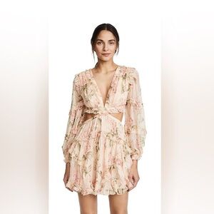 Zimmermann Prima Floating Cut Out Dress Size 1
